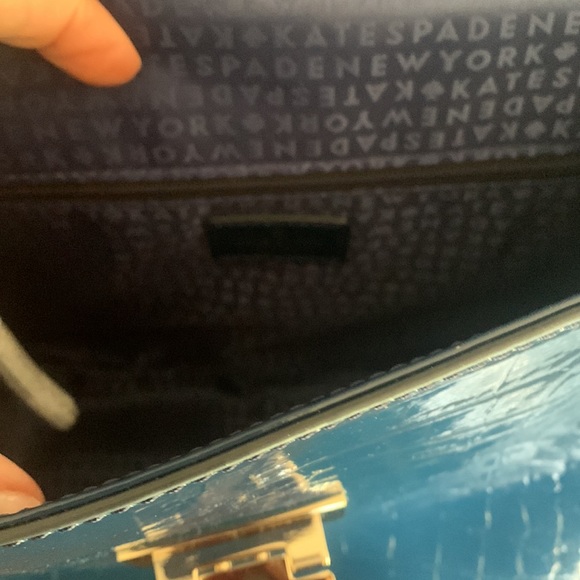 Kate Spade Crocodile Embossed Leather Handbag - Picture 9 of 13